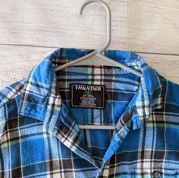 Thunder cotton plaid button down shirt - Picture 4 of 4
